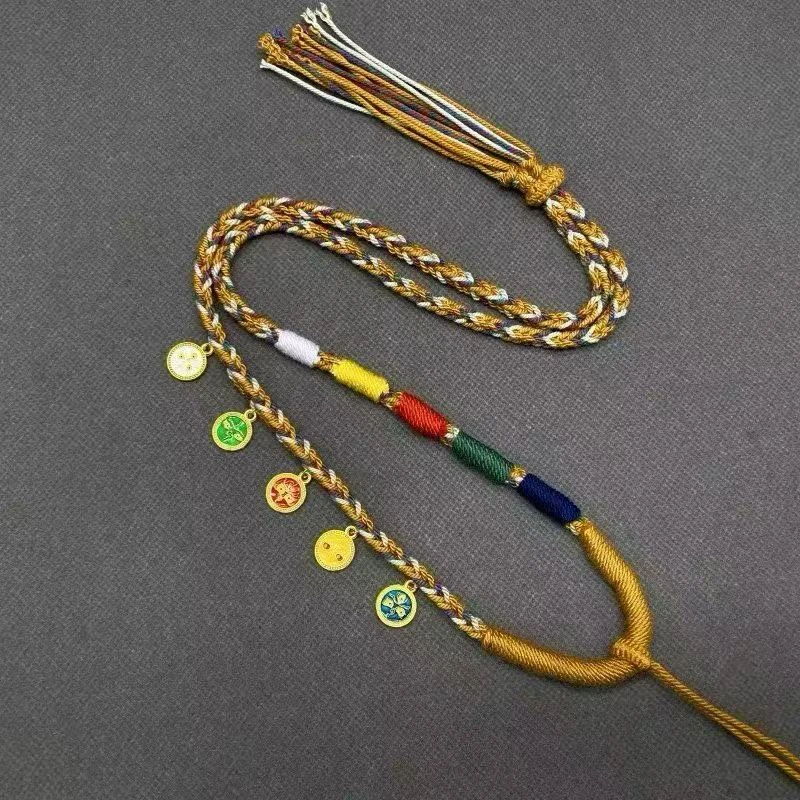 藏式精工手编五路绳