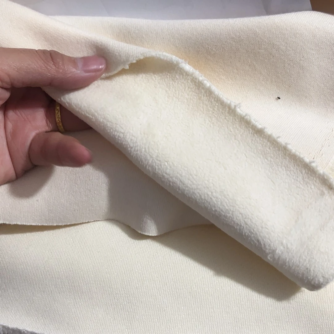 美***人米白色奥利绒2米长带螺纹手