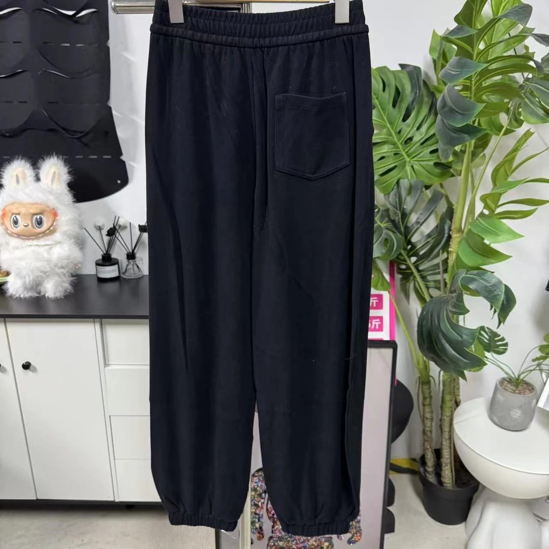 针织弯刀束脚裤430D