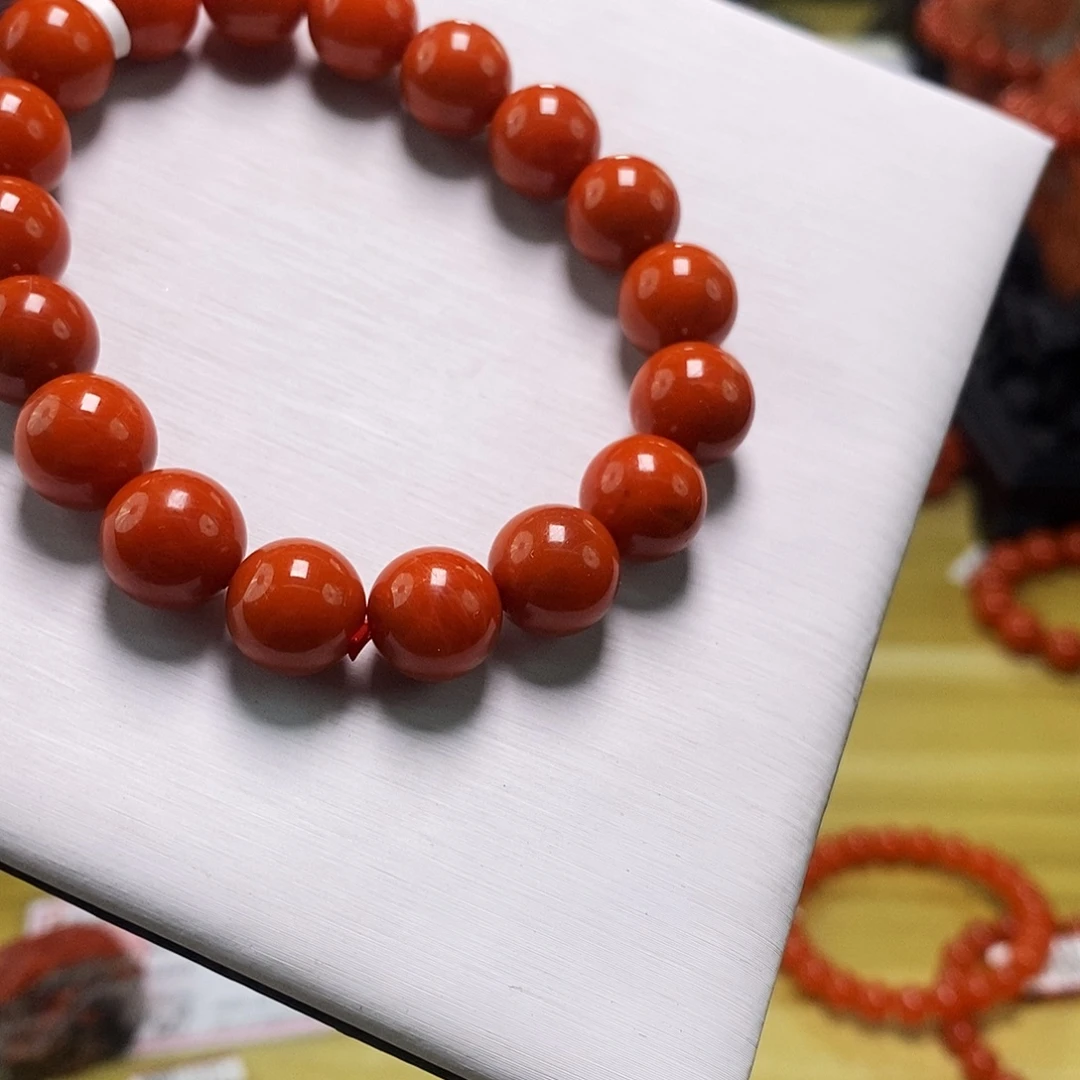 南红玛瑙未镶嵌手链