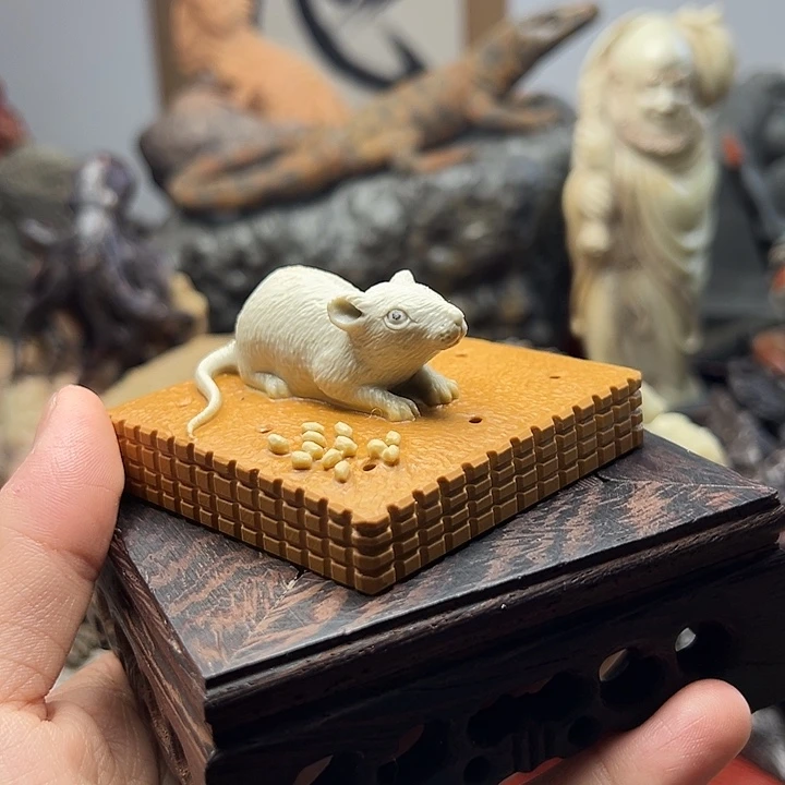 东北石松花石摆件