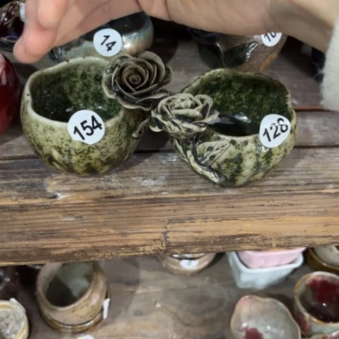 盘青**水熠樹日式手捏餐具茶具