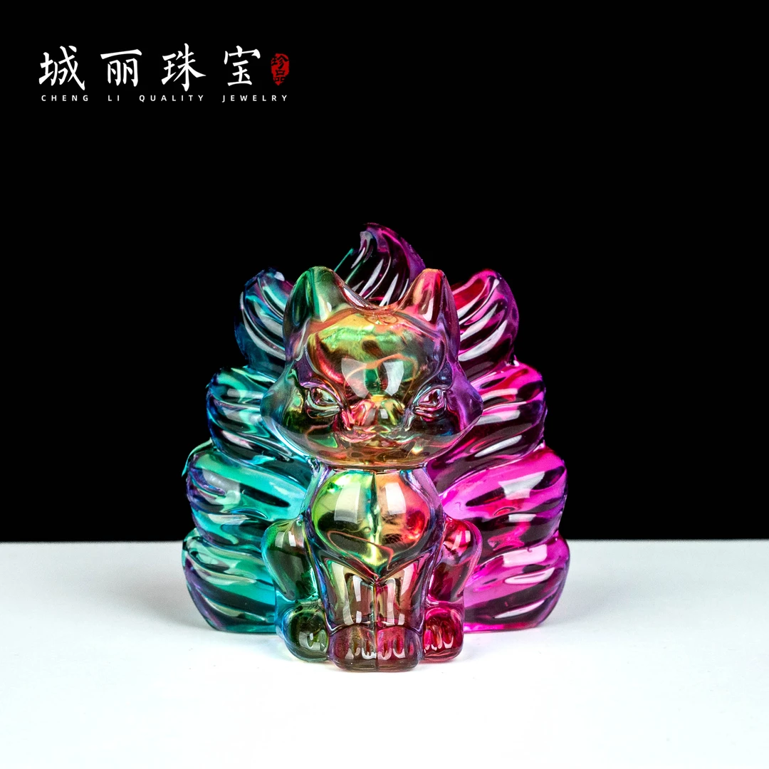 琉璃凤九摆件/个FL-3132