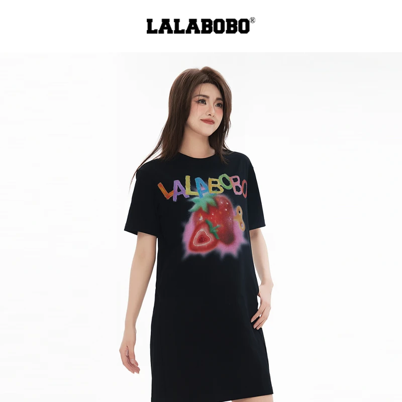 LALABOBO水果草莓连衣裙RBEB-ZY18