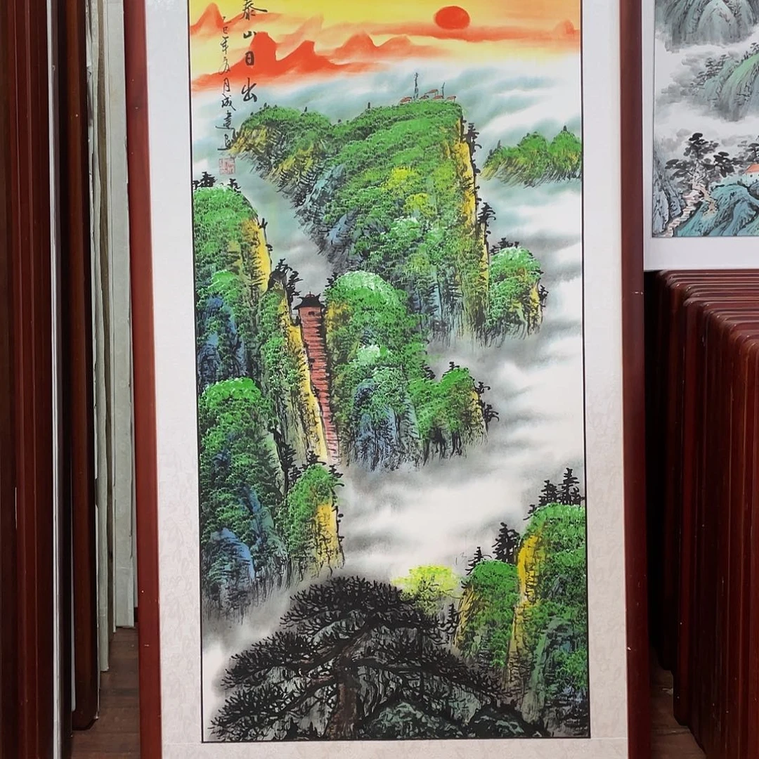 国画带框尺寸63*123厘米