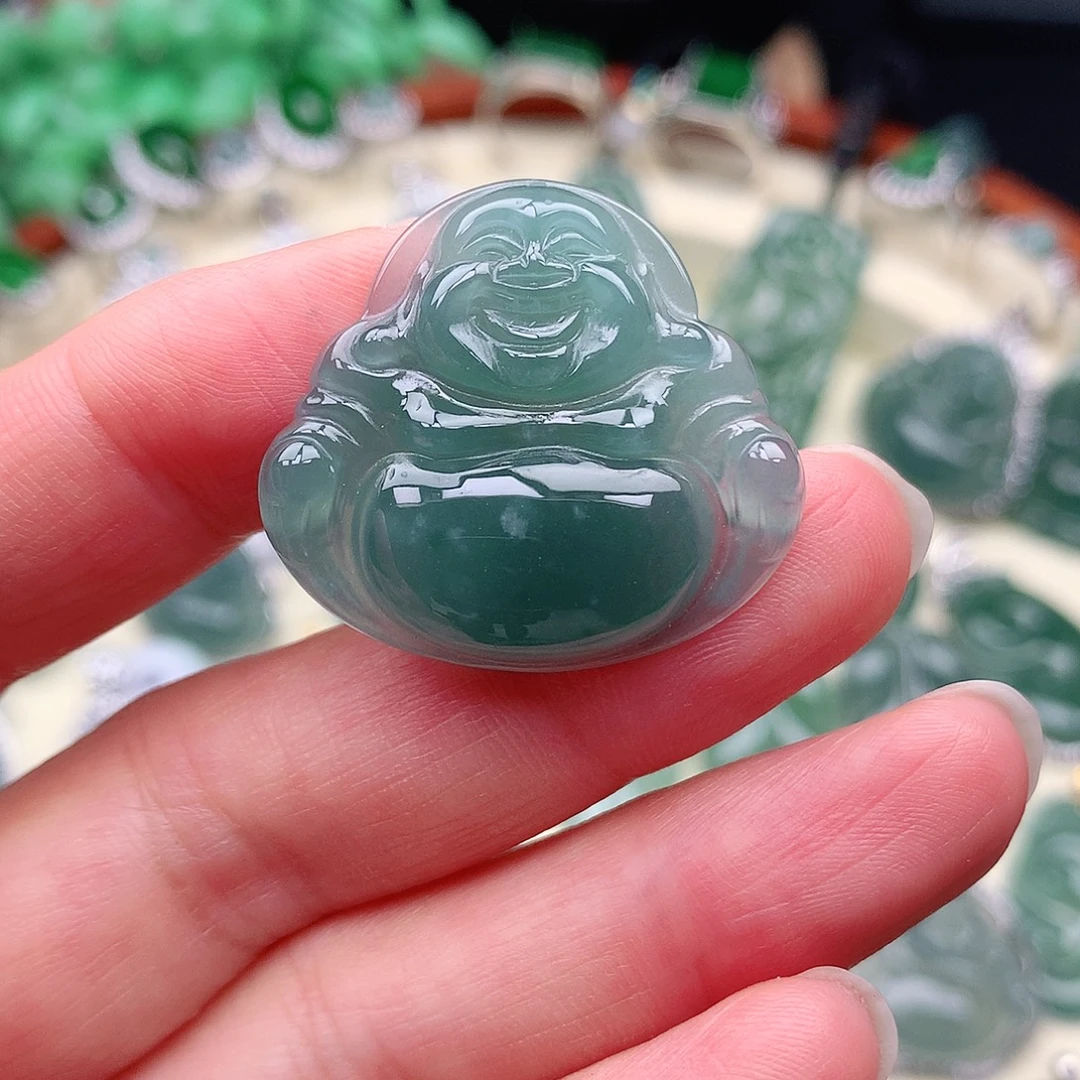 翡翠未镶嵌颈饰吊坠