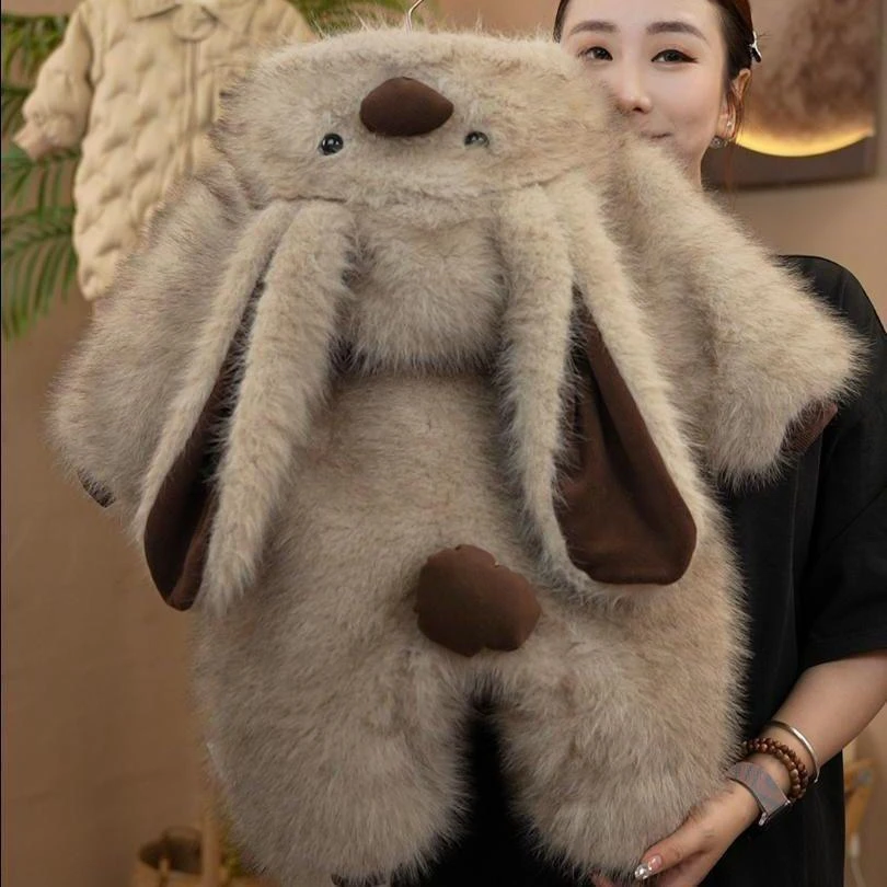 儿童毛茸茸外套男女宝宝连体衣爬服婴儿冬衣服超萌可爱卡通外出服