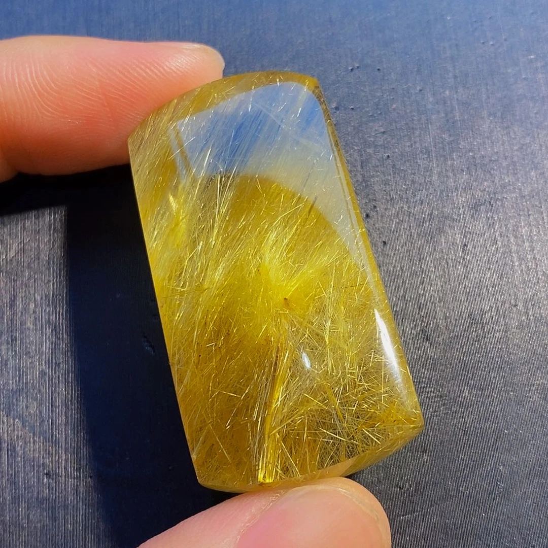 水晶颈饰未镶嵌天然发晶无事牌吊坠