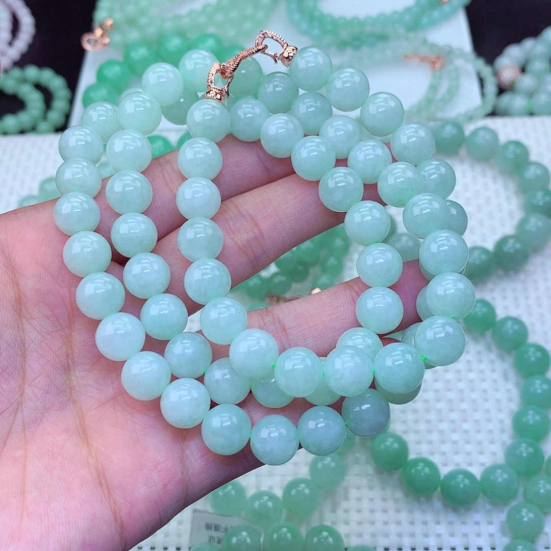 翡翠未镶嵌毛衣链