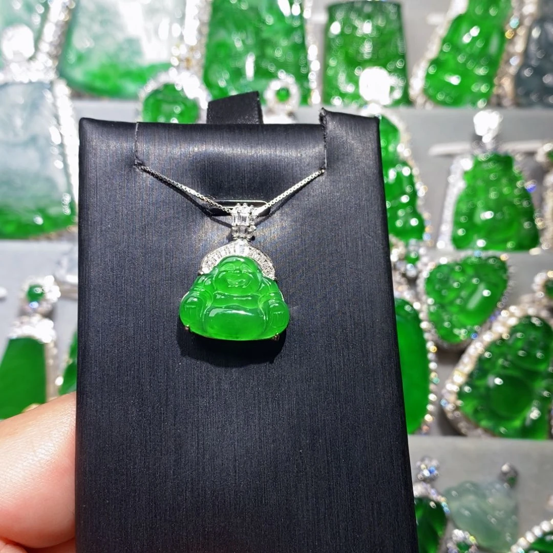 翡翠未镶嵌颈饰吊坠19