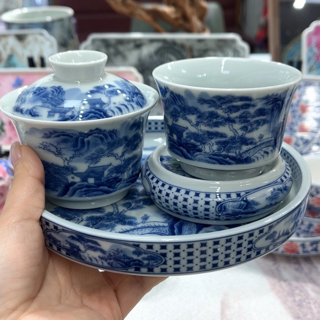 盖碗陶景德镇陶瓷工厂福利价