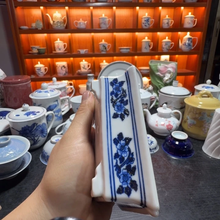 撷***取摆件陶景德镇陶瓷艺术