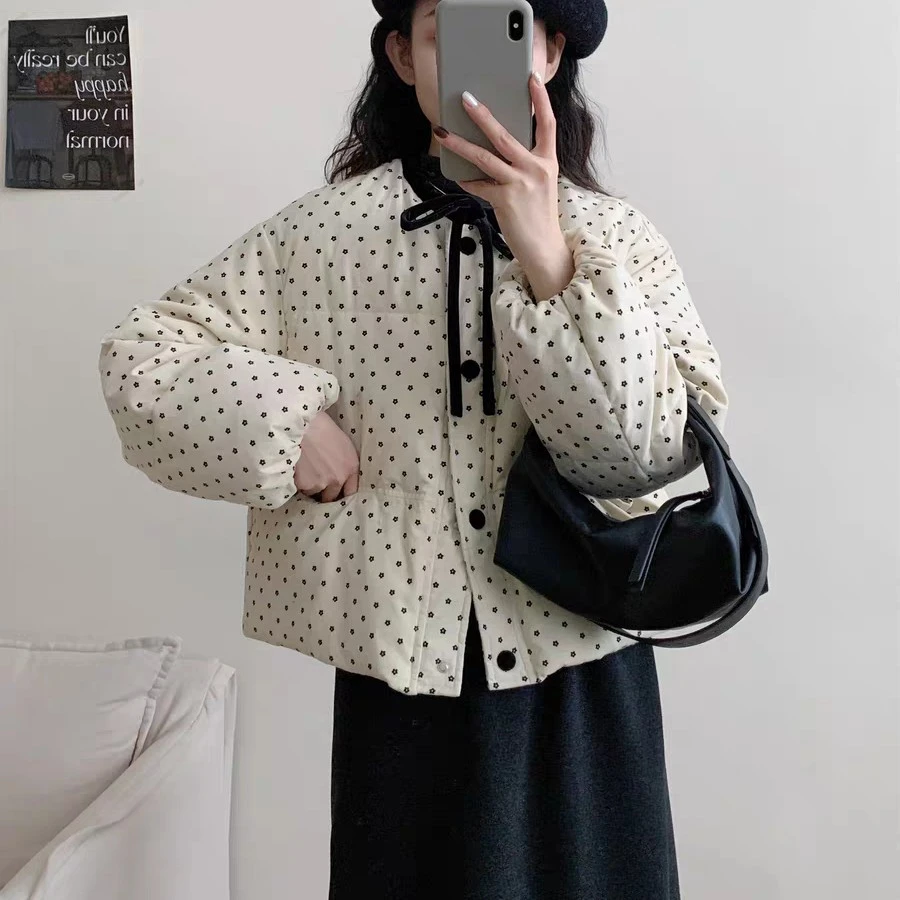 短款白鸭绒女冬季撞色拼接时尚百搭减龄保暖外套