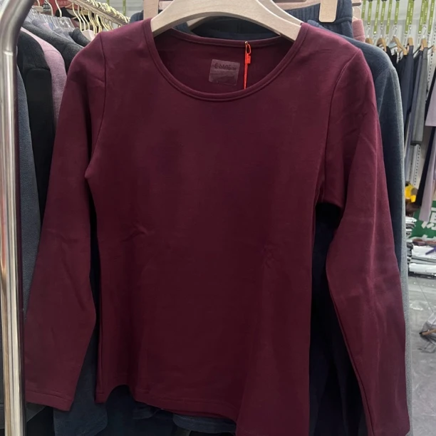 一裳/女士圆领双倍恒温竹纤维上衣2996A/喜爱