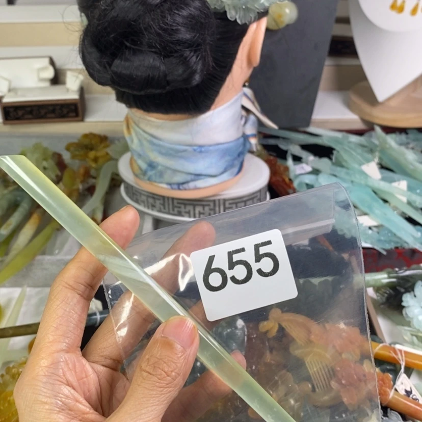 【闪购商品】岫玉发饰未镶嵌王*多