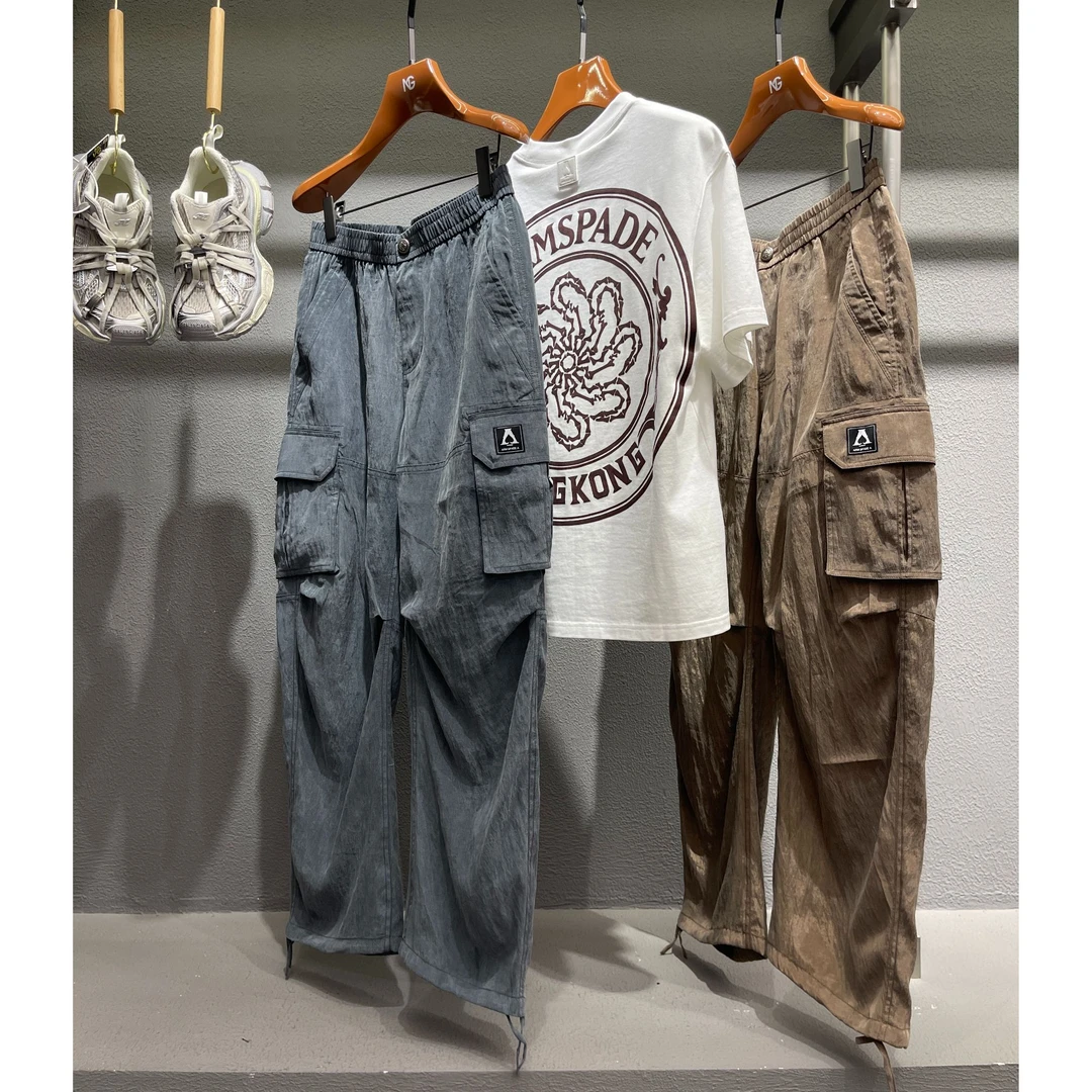 DIKALO FERRE/迪卡里奥 费雷AM52XX202黑桃男士A天丝工装休闲裤