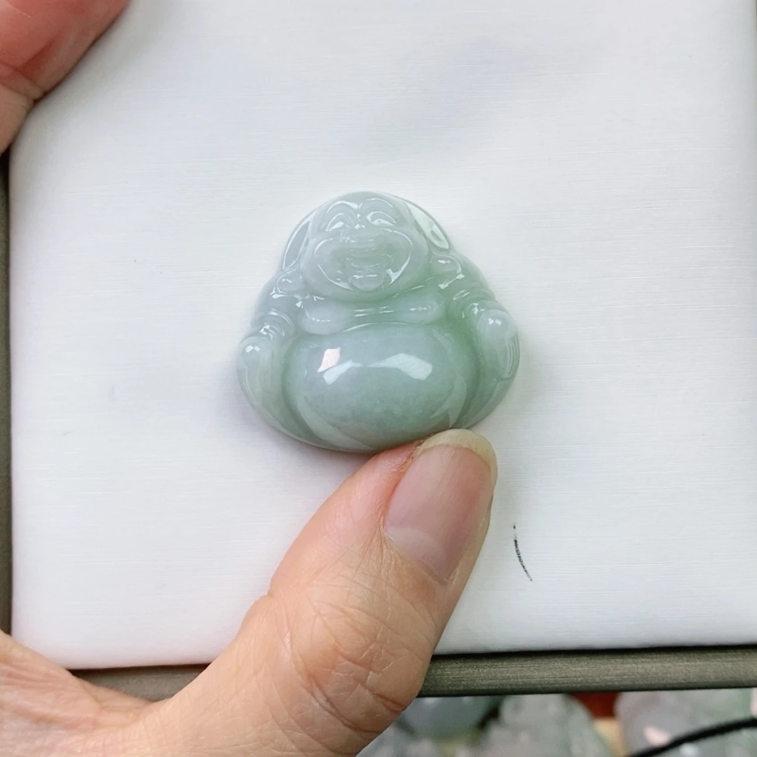 翡翠颈饰未镶嵌小*佛公