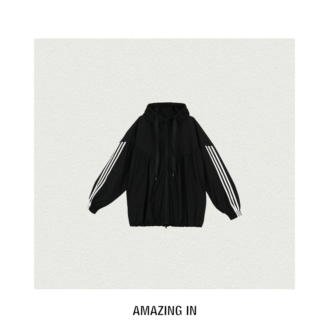 AMAZING IN | 防风防水 | 经典条纹连帽外套A250808-AI58CTJ37830
