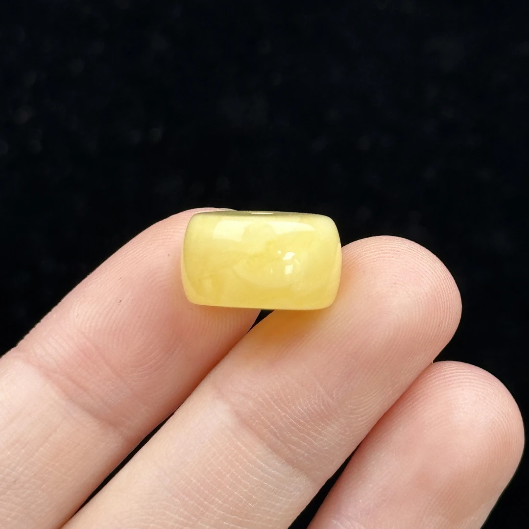 D6091天然原矿蜜蜡 瑕疵特价墩子13.8*8.4mm支持复检假一罚十