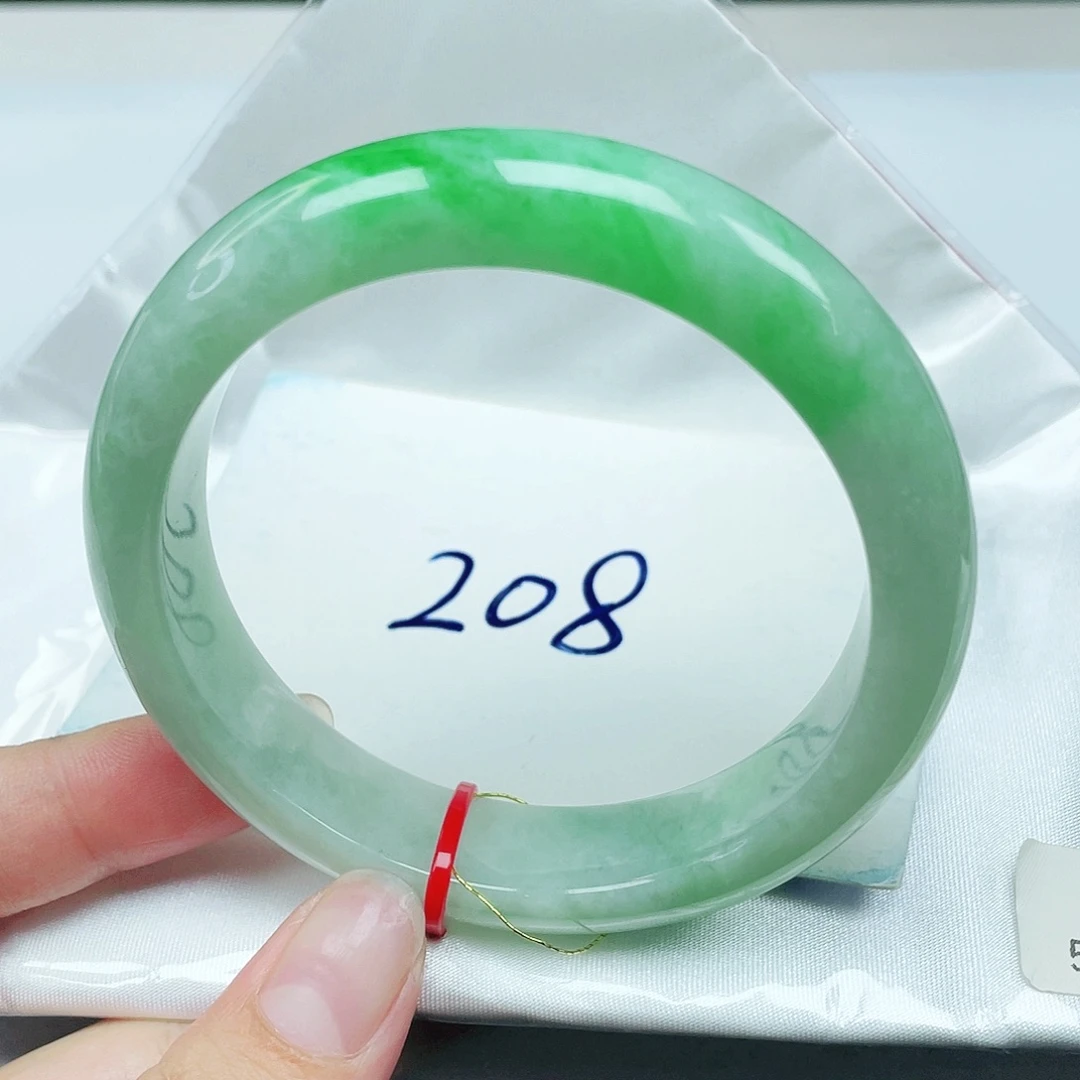 翡翠未镶嵌手镯正圈57.6