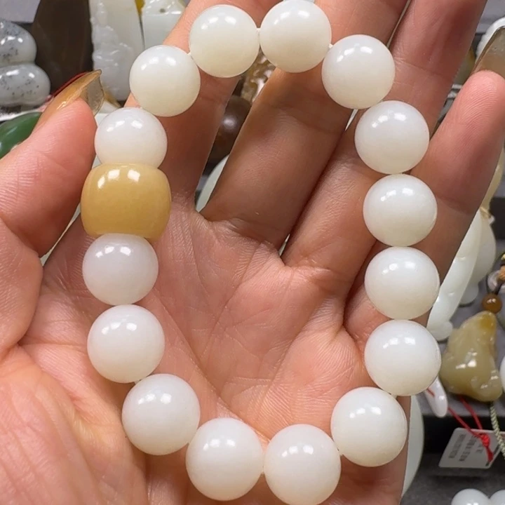 和田玉手串未镶嵌