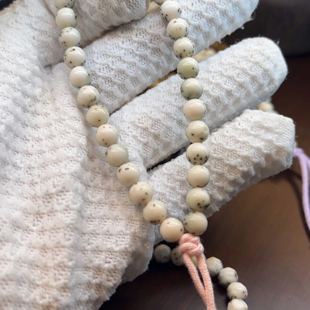 一***局把件星月菩提卡7三分之二留白玉化小冰糖