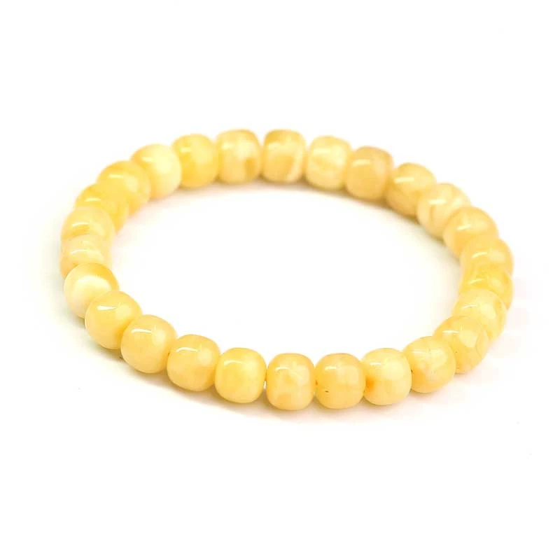 蜜蜡-PJY-YS-142-蜜蜡单圈手串-（俄）-8*7mm