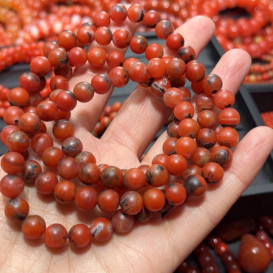 南红玛瑙手链未镶嵌谭*大