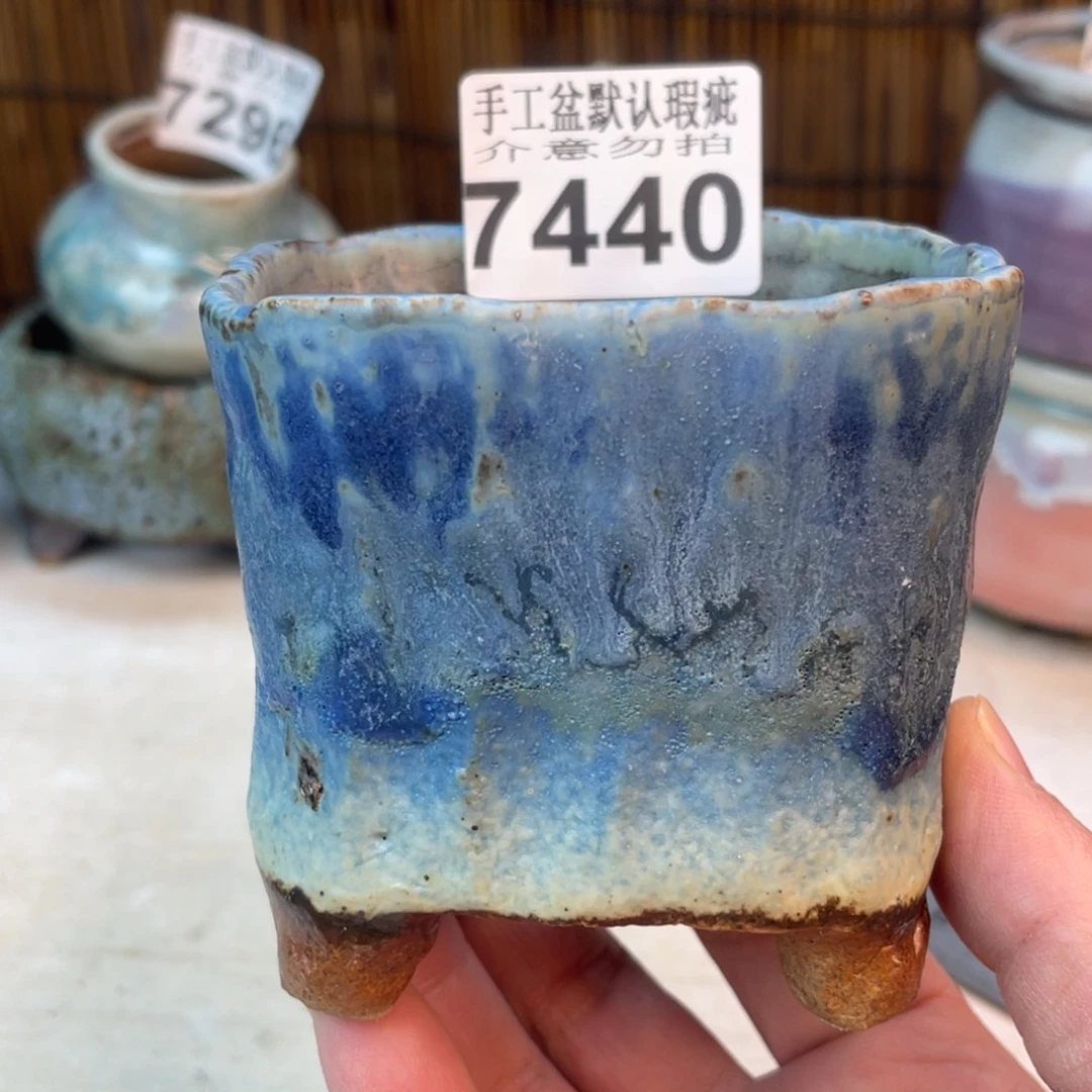 手工花盆默认瑕疵完美者勿拍