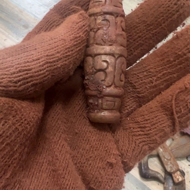 周***方和田玉（黄玉）未镶嵌挂件