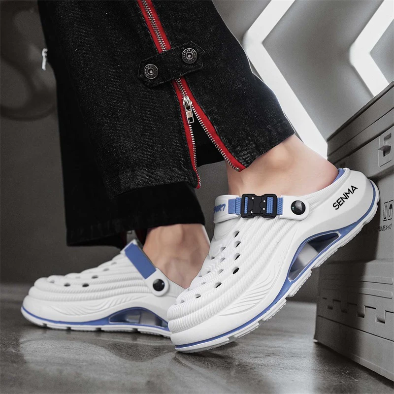 森马2025新款沙滩鞋男夏季外穿运动防滑两用包头休闲沙滩凉拖