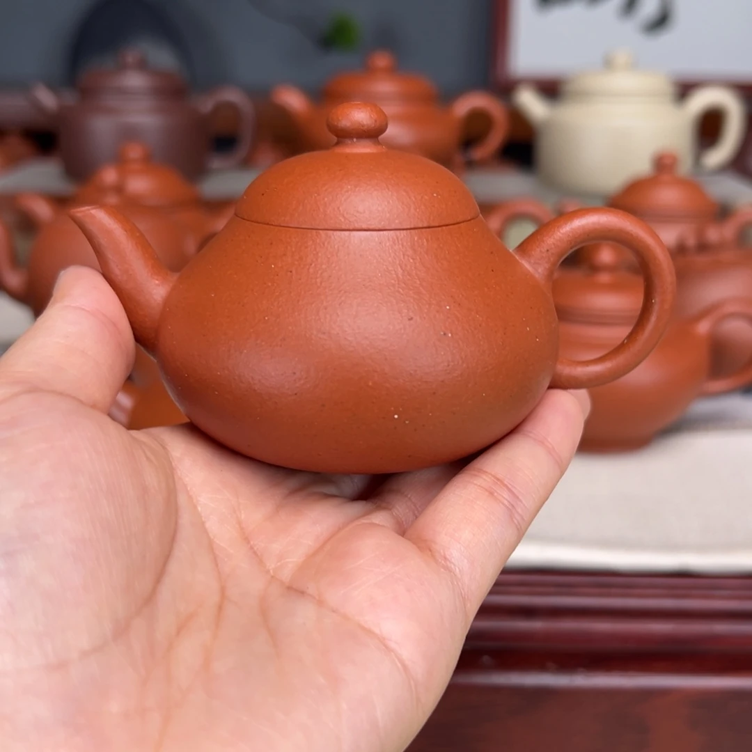 紫砂茶壶宝山红泥120