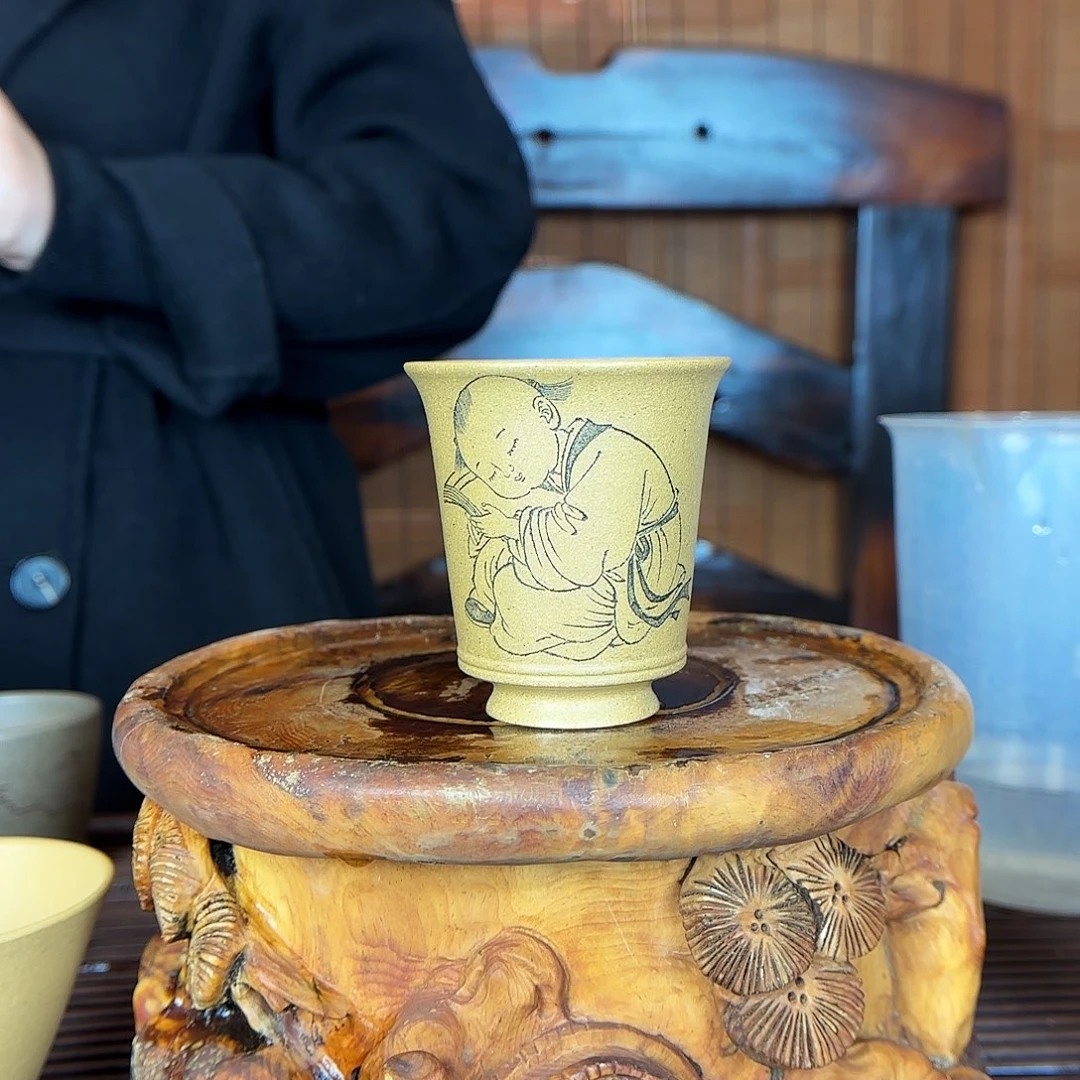 茶壶紫砂原矿泥料紫砂 黄金段泥 140cc