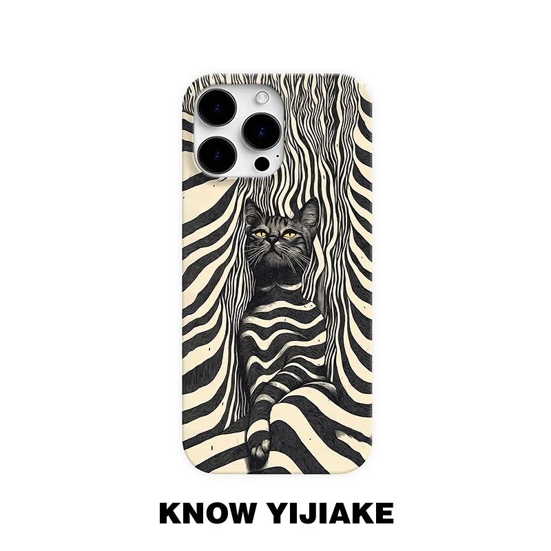 高傲猫影适用苹果16pro手机壳15promax小众14p/13个性12创意16e11