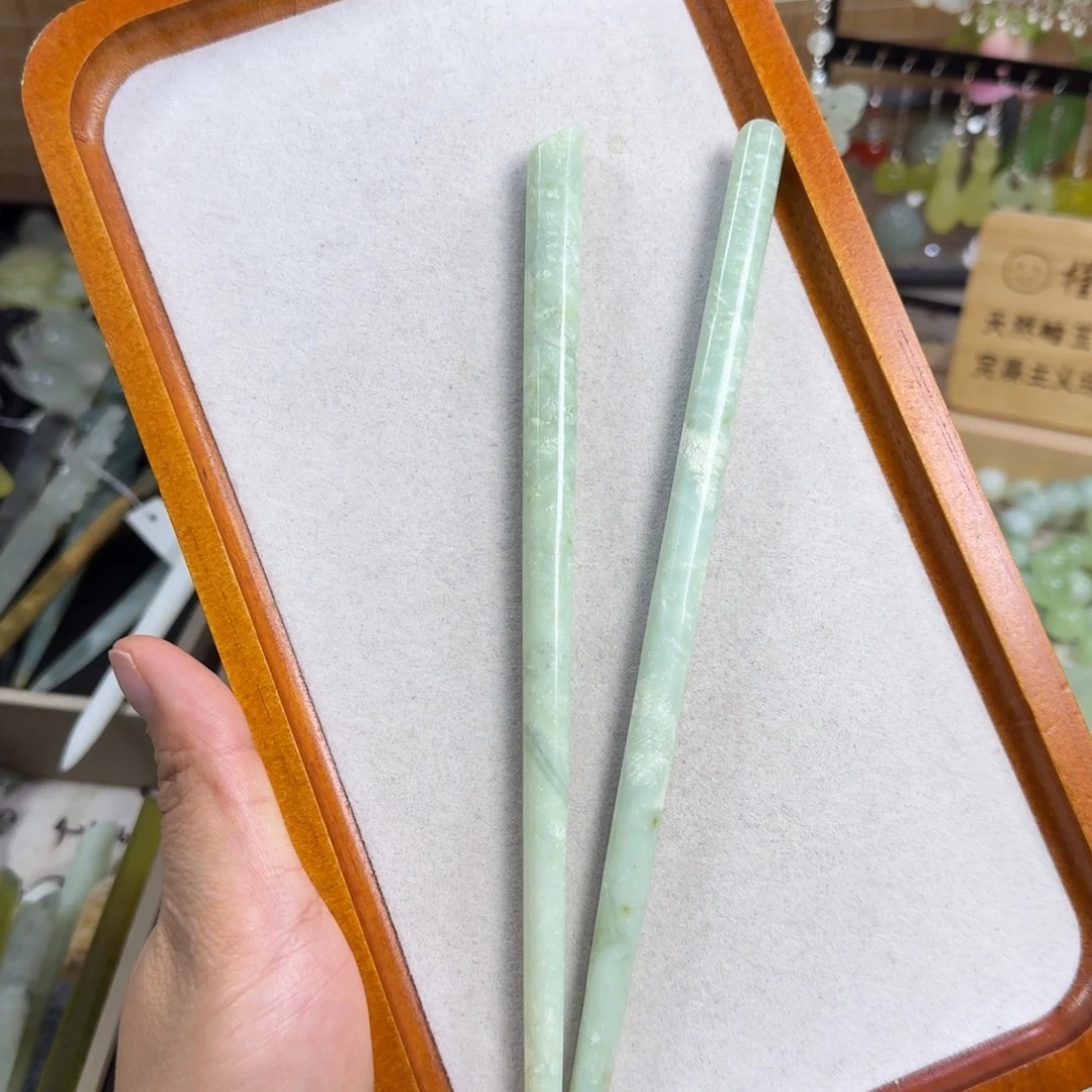 蛇纹石玉未镶嵌发饰