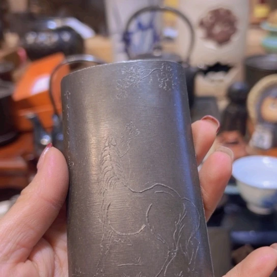 锡中古工艺品摆件