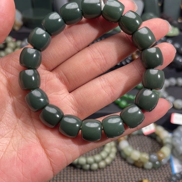 和田玉手链未镶嵌用****1