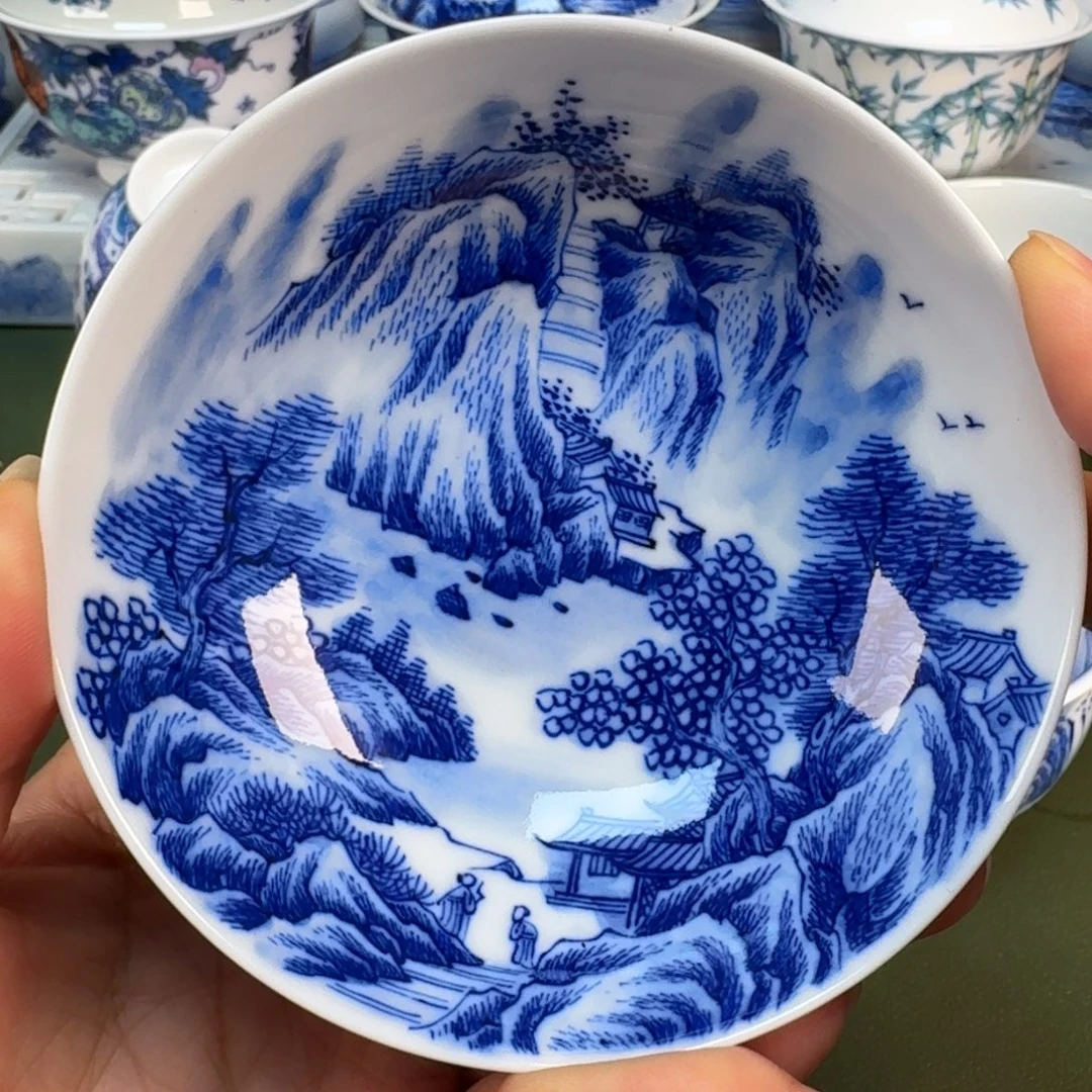 景德镇纯手绘茶具具圆圆204