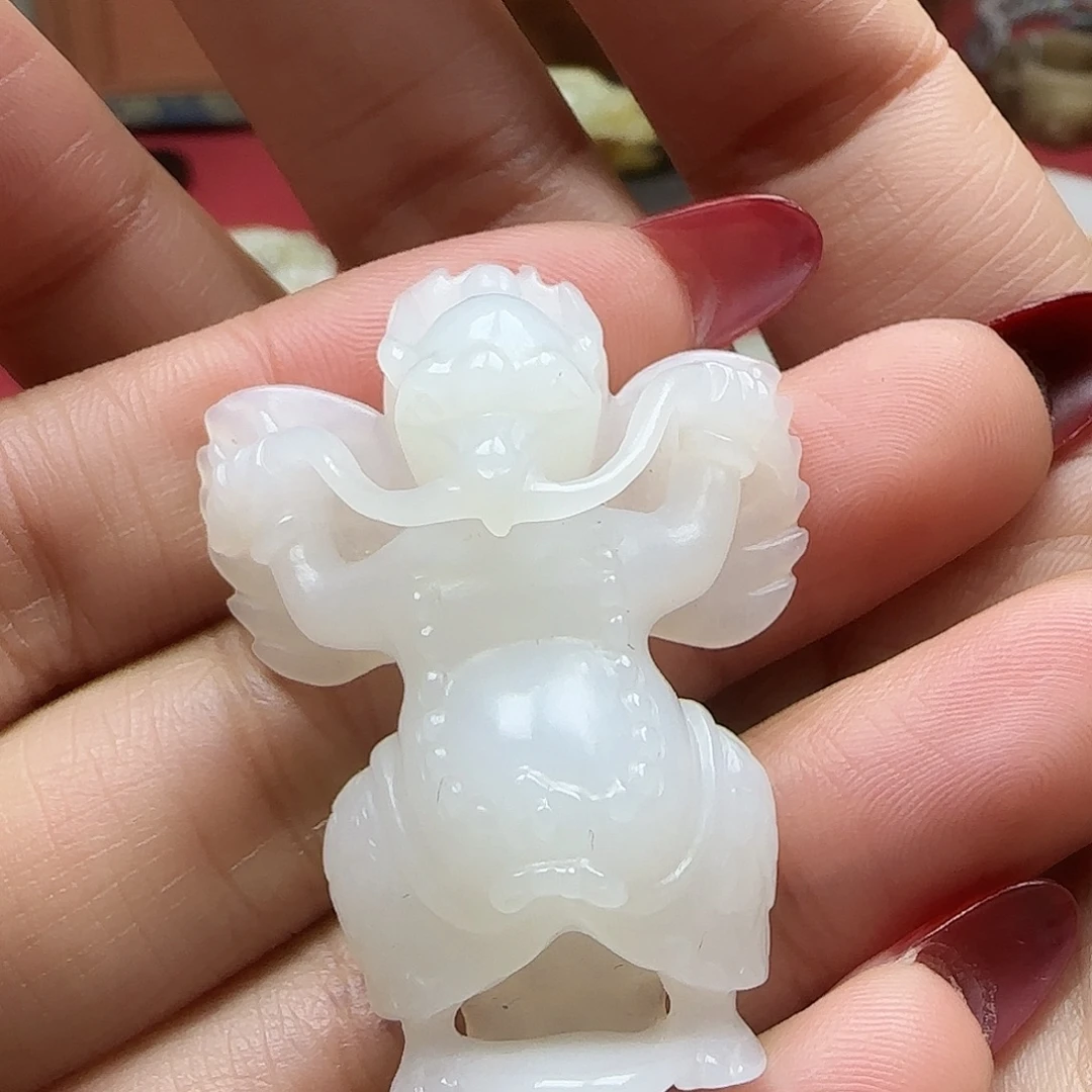 往***冲和田玉未镶嵌挂件