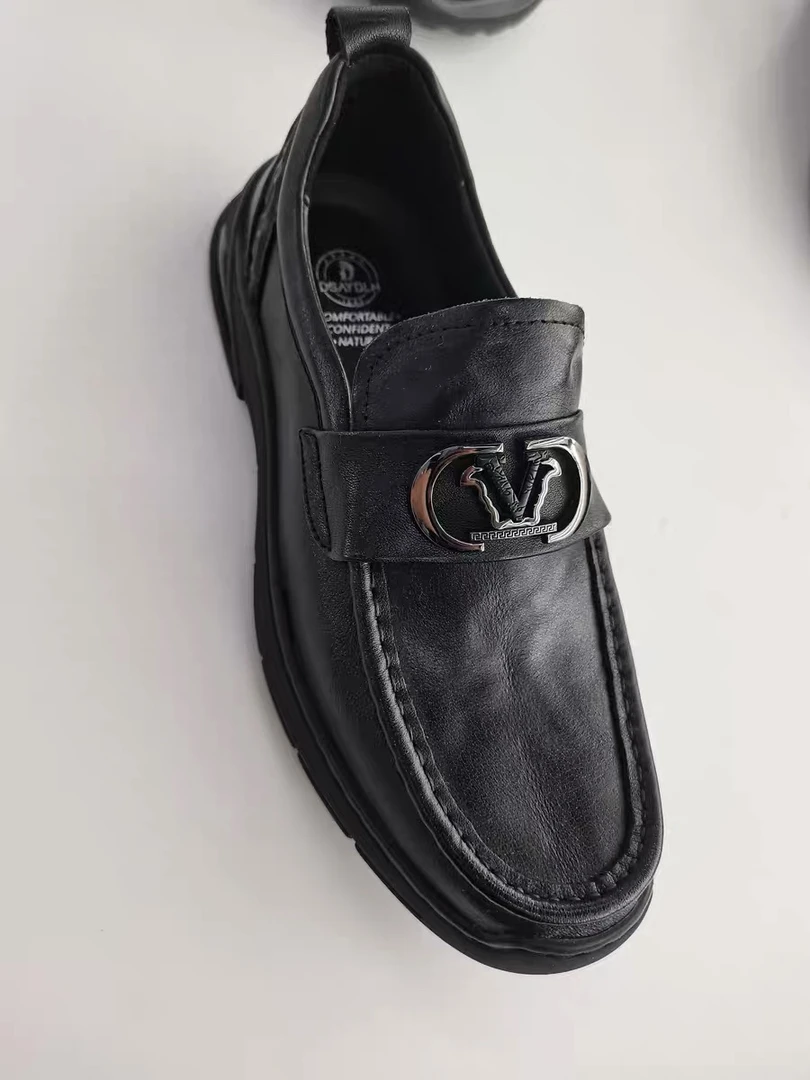 轻便百搭商务休闲男鞋真皮头层牛皮舒适软底