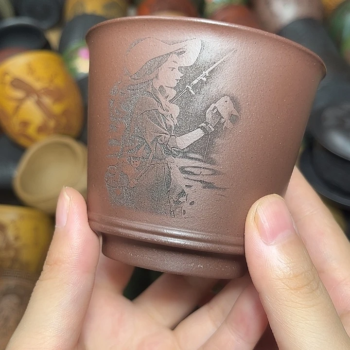 茶杯紫砂宜兴紫砂茶具正品