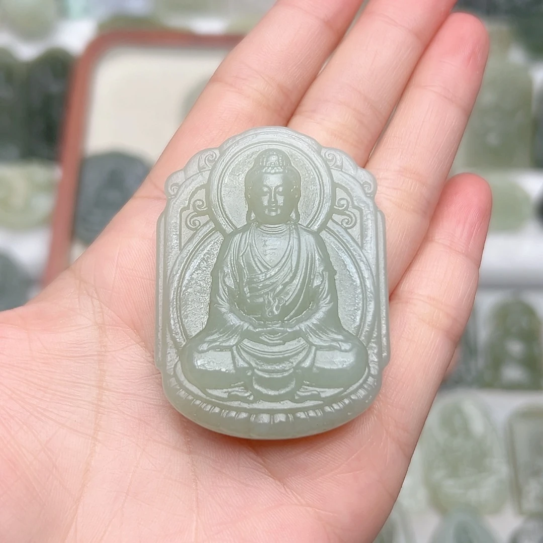 颈饰未镶嵌和田玉月***辰
