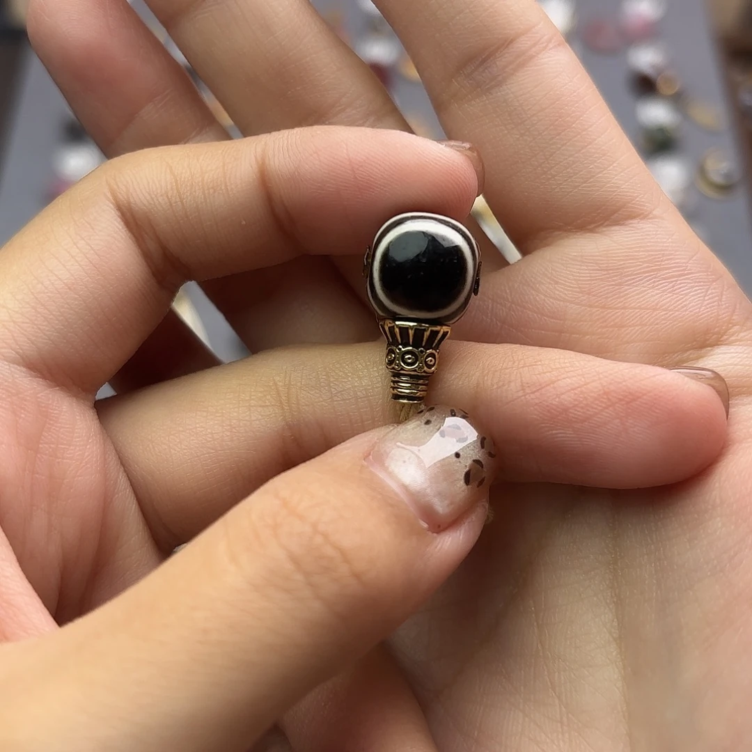 玛瑙/玉髓未镶嵌文玩配饰适配4-8mm的串