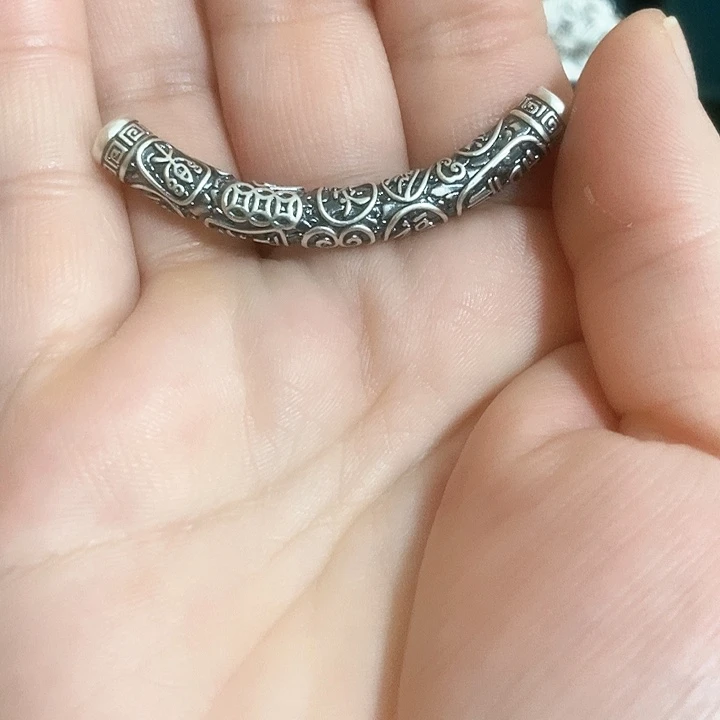 吊坠足银足银999弯管