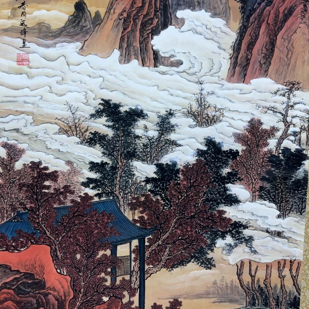 国画QA原创山水作品！带证书！限购一单