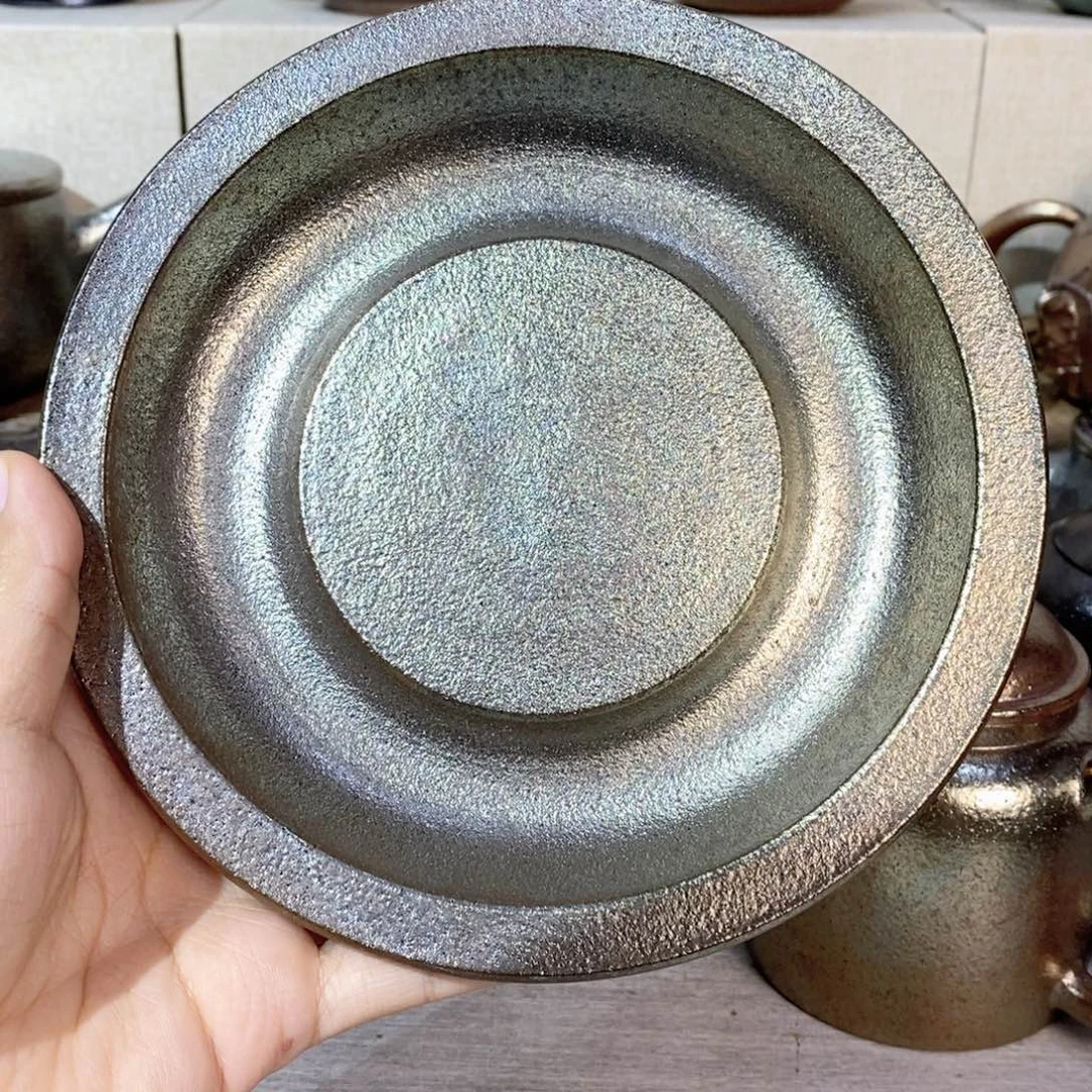 汐***潼云南建水紫陶柴烧壶承