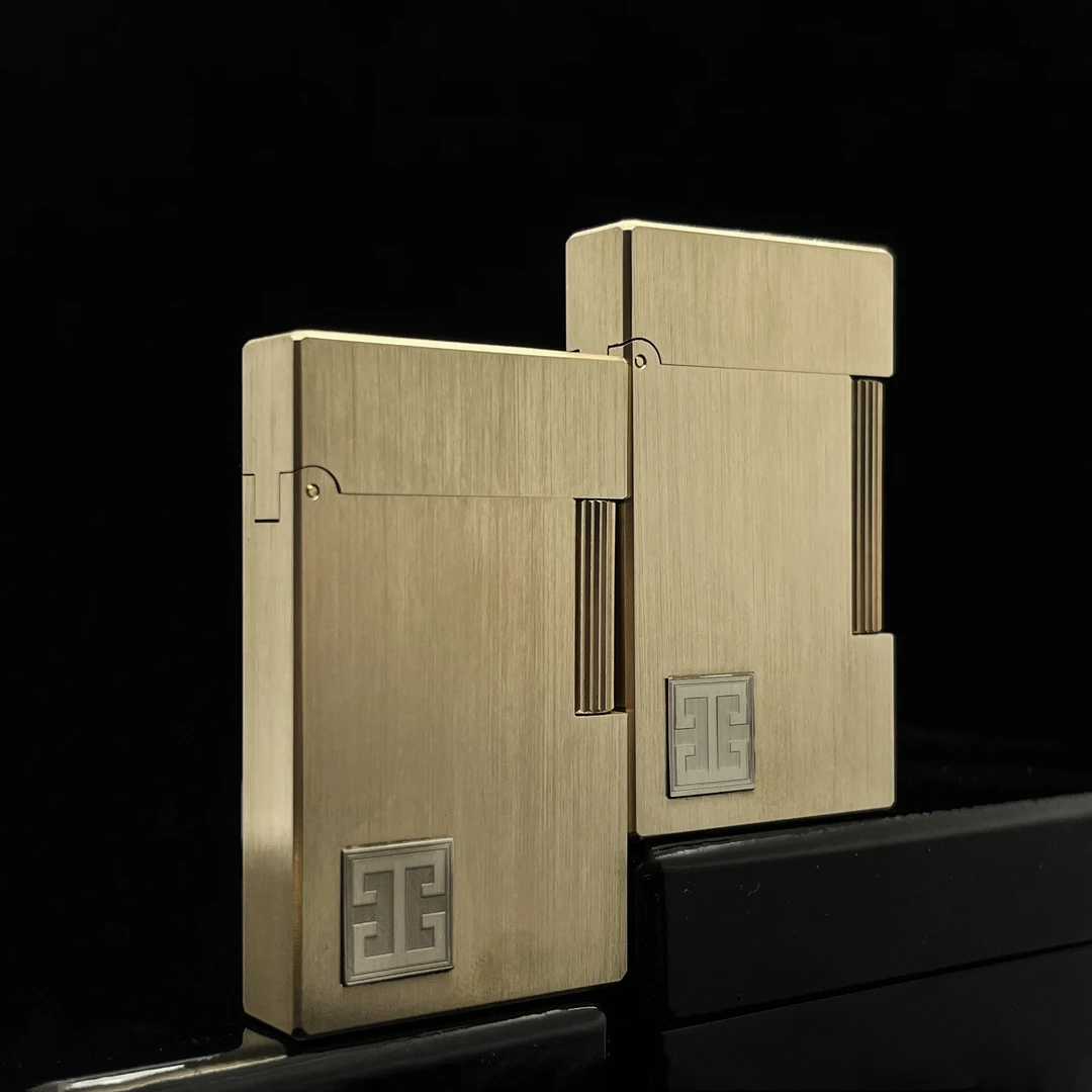 LANYSTER【声音党 · 卍字纹 白铜镶嵌】黄铜朗声打火机 裸机无礼盒