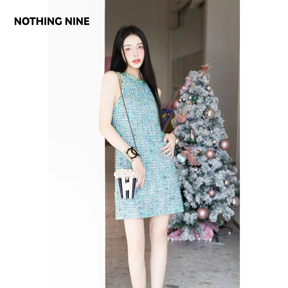 NOTHING NINE琥珀星尘限量意大利进口面料连衣裙