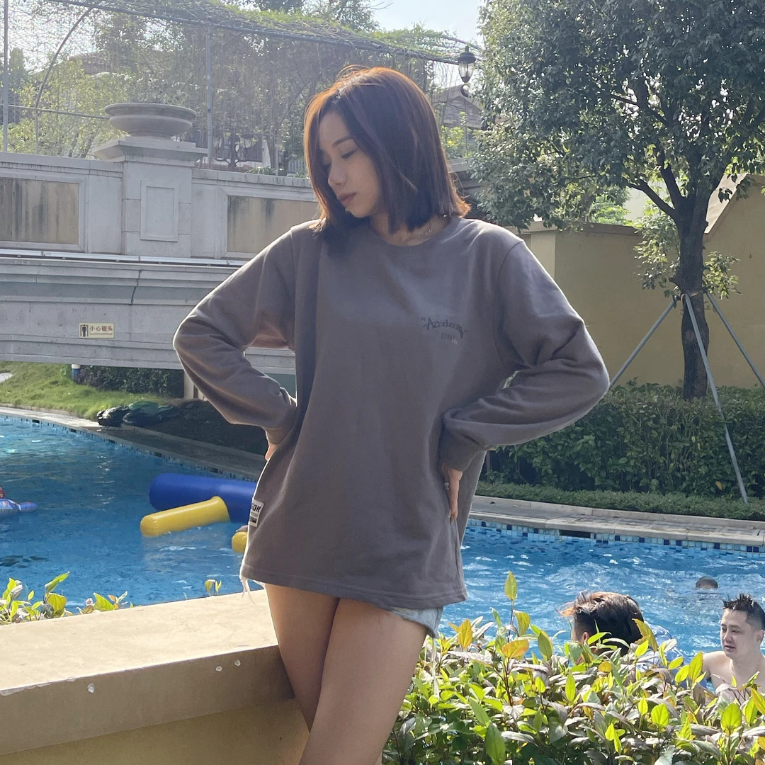 男女同款不加绒宽松学生情侣街头潮流卫衣