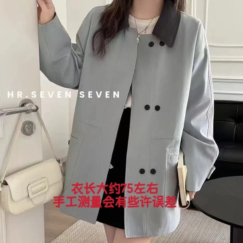 8512风衣时尚减龄简单大气